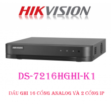 ĐẦU GHI 16 CỔNG Turbo HD 3.0 HIKVISION DS-7216HGHI-K1 (s) CHÍNH HÃNG