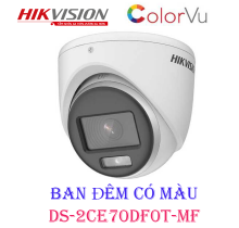 Camera HDTVI ColorVu 2MP bán cầu HIKVISION DS-2CE70DF0T-MF