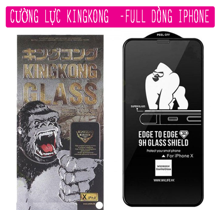 Miếng Dán Cường Lực iPhone 6 Plus/6s Plus Kingkong 3D Không Hộp Tại Cà Mau