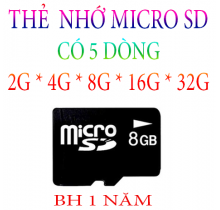 THẺ NHỚ 4G MICRO SD 